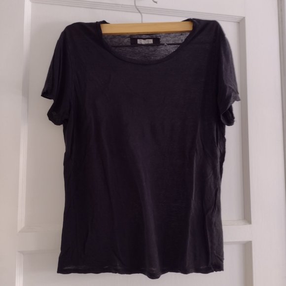 Black Joplin Relaxed Tee - Reformation - Picture 3 of 4